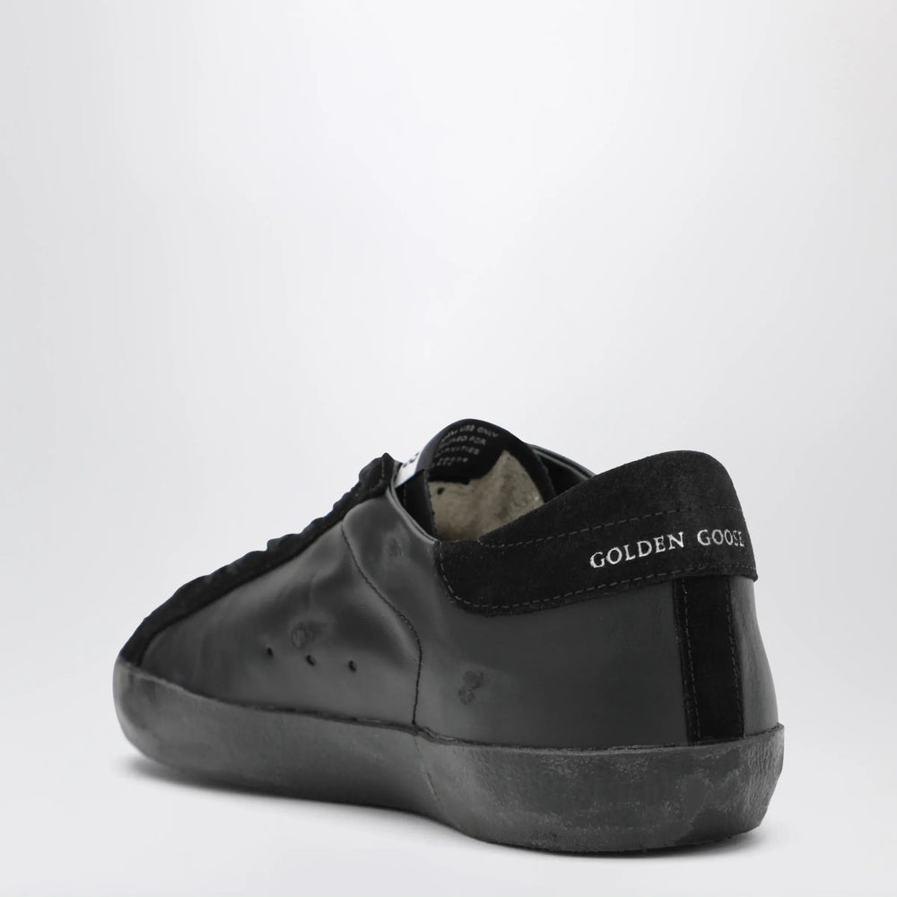 Golden Goose - Black Super-Star sneakers in leather and suede Brand Apparel & Accessories > Shoes