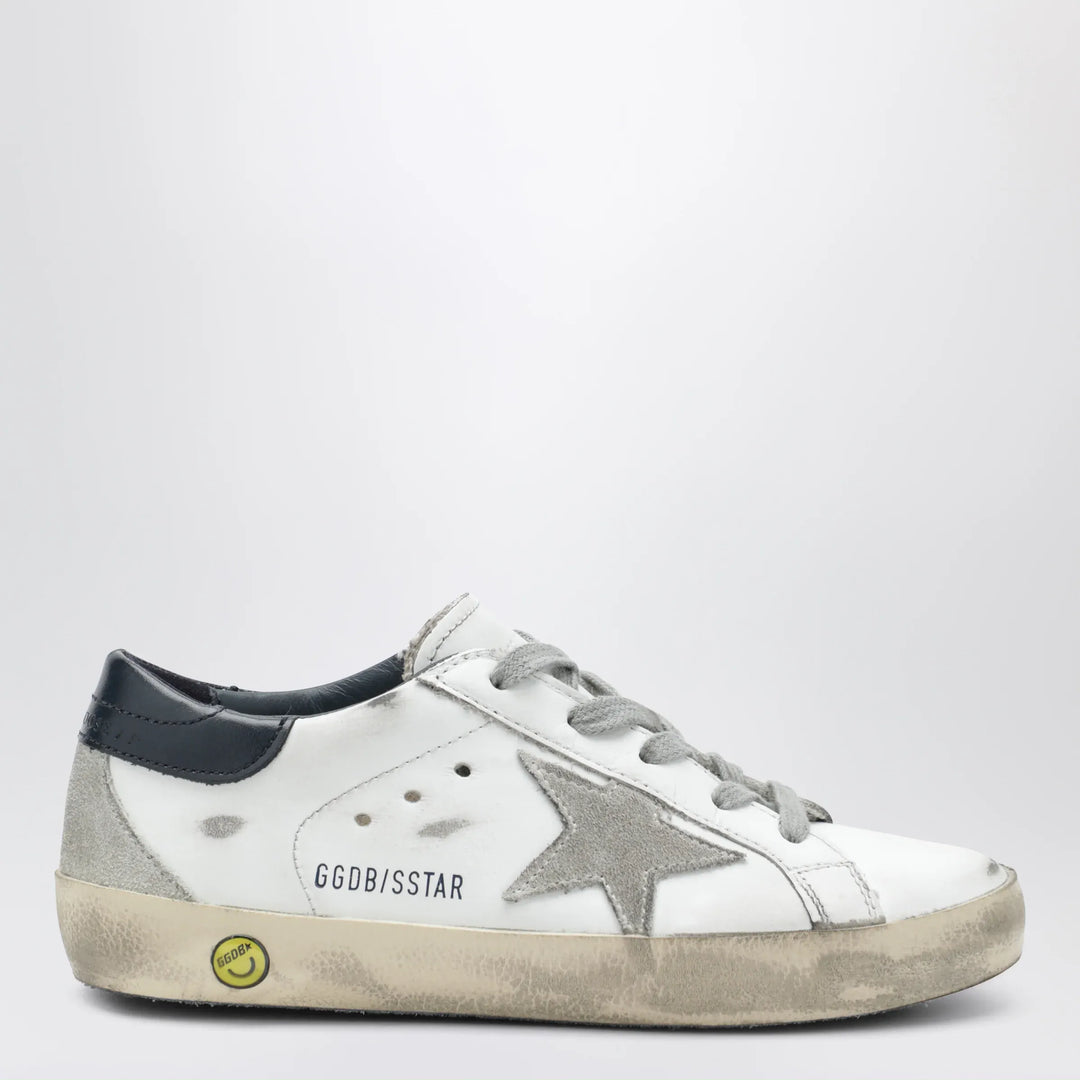 Golden Goose - Super-Star Sneakers in white/navy blue Brand Apparel &amp; Accessories > Shoes