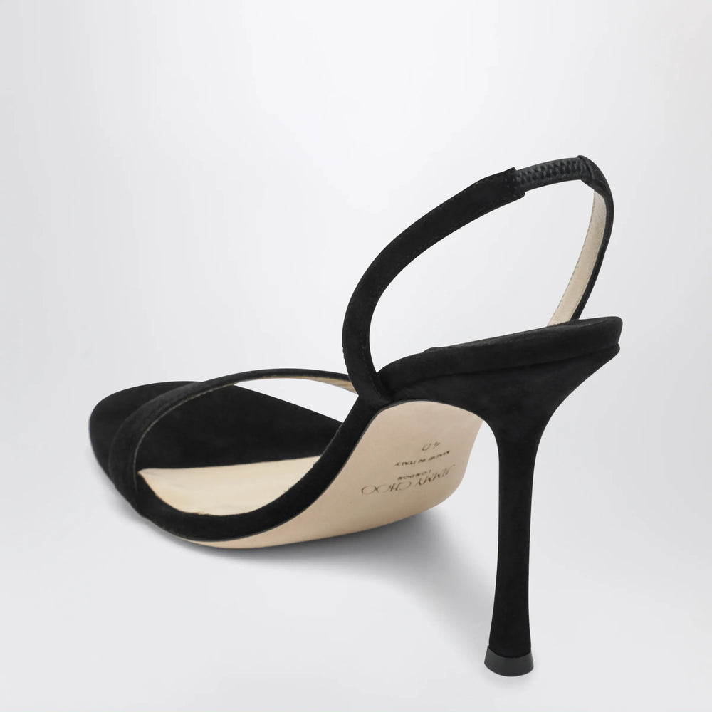 Jimmy Choo - Jenn 100 black suede sandals Brand Apparel & Accessories > Shoes