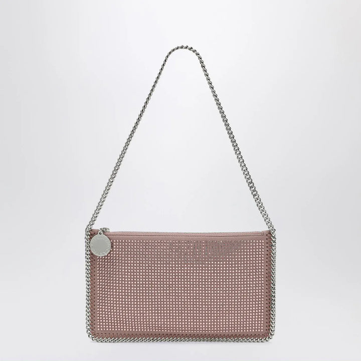 Stella McCartney - Falabella Pink Clutch Shoulder Bag with Rhinestones Brand Apparel &amp; Accessories TU