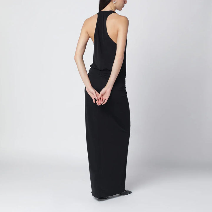 THE ANDAMANE - Black Juno dress with ruching Brand Apparel &amp; Accessories