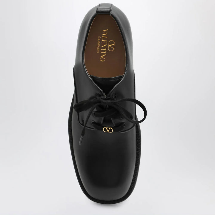 Valentino Garavani - Black leather strap with Vlogo plaque Brand Apparel &amp; Accessories