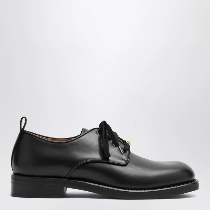 Valentino Garavani - Black leather strap with Vlogo plaque Brand Apparel &amp; Accessories 40 IT