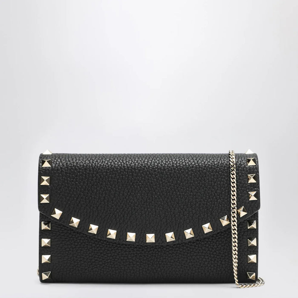 Valentino Garavani - Black Rockstud crossbody wallet Brand Apparel & Accessories TU