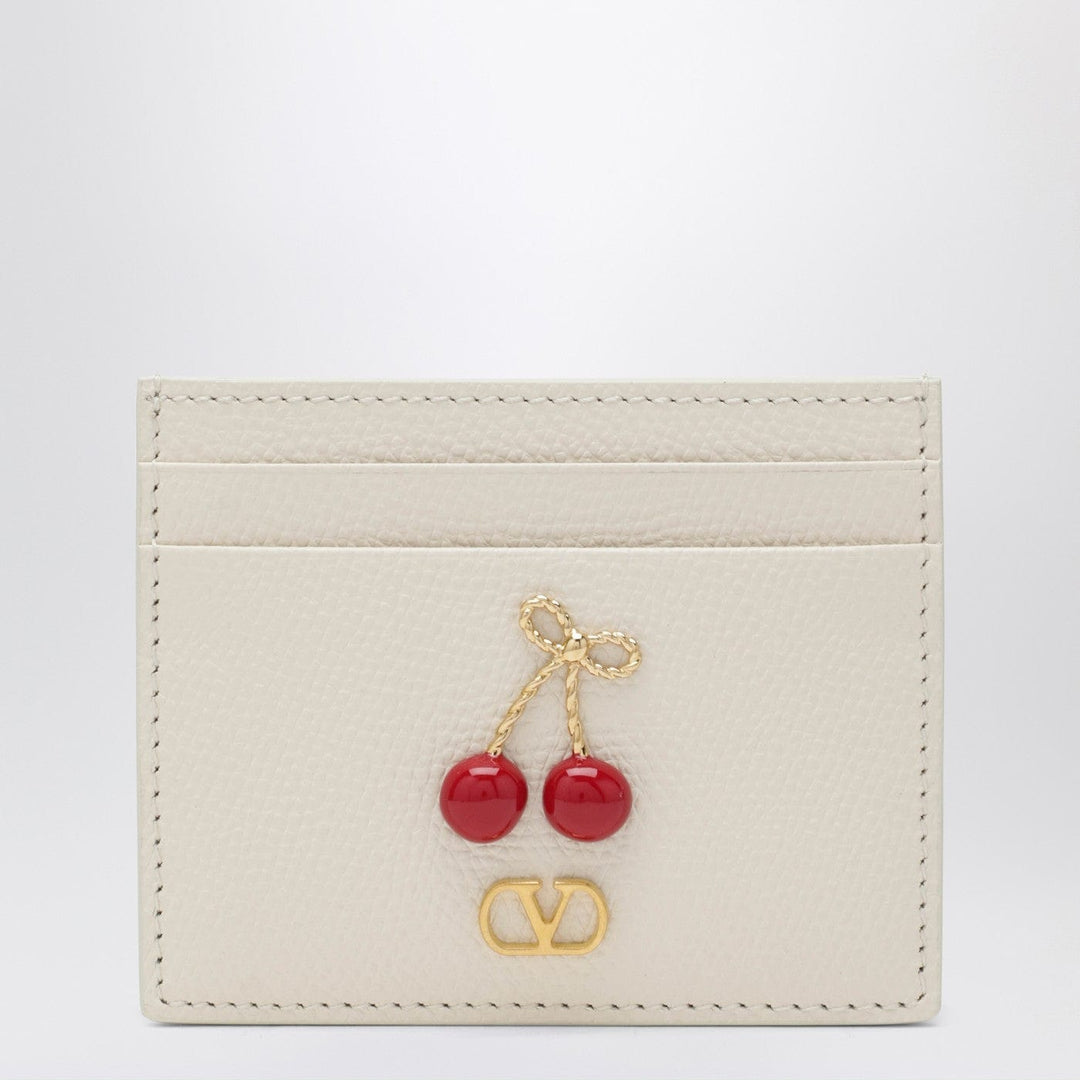 Apparel & Accessories TU Valentino Garavani - Cherryfic cardholder in ivory leather Brand