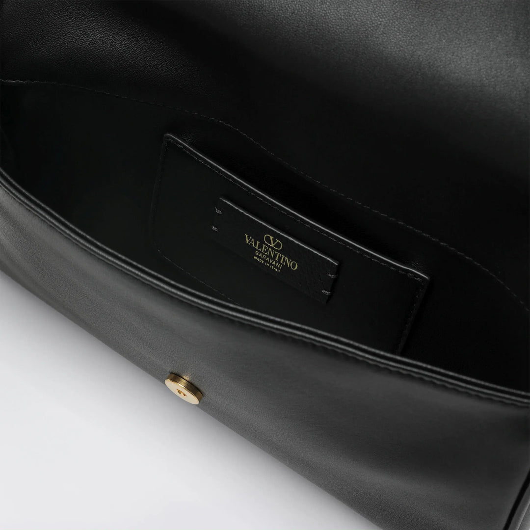 Valentino Garavani - Devain VLogo leather clutch shoulder bag in black Brand Apparel &amp; Accessories U