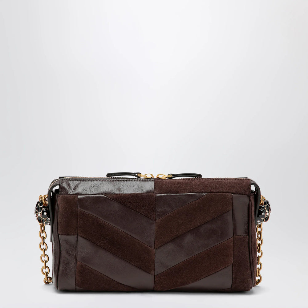 Valentino Garavani - Panthea small shoulder bag in ebony brown Brand Apparel & Accessories U