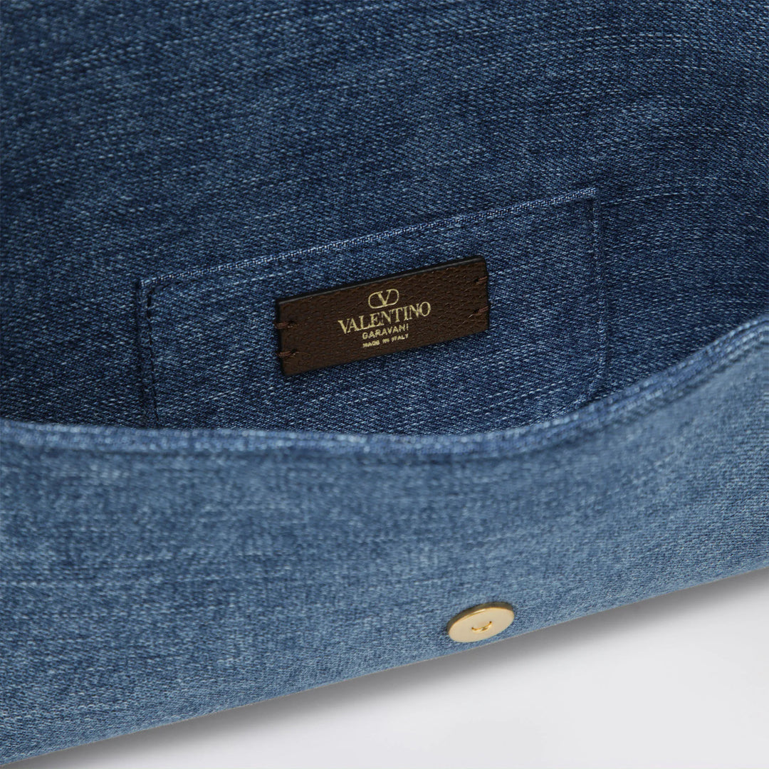 Valentino Garavani - Small DeVain denim shoulder bag Brand Apparel &amp; Accessories TU