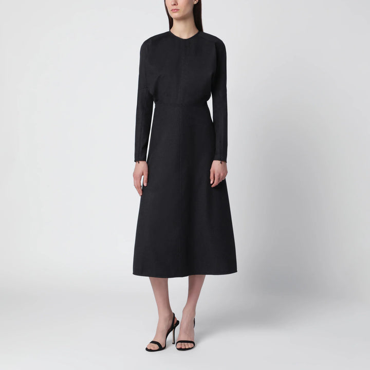 Victoria Beckham - Doman virgin wool dress in dark grey mélange Brand Apparel &amp; Accessories 6 UK