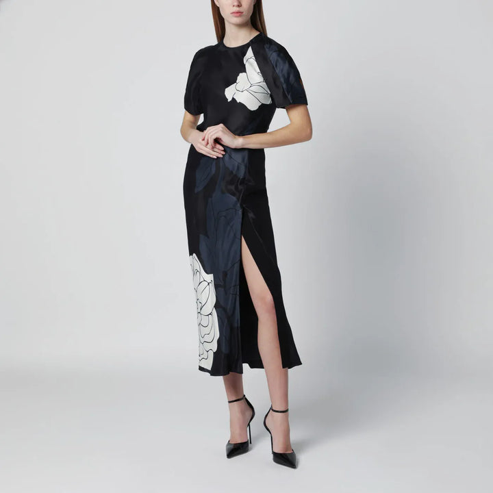 Victoria Beckham - Eve floral satin midi dress Brand Apparel &amp; Accessories 6 UK