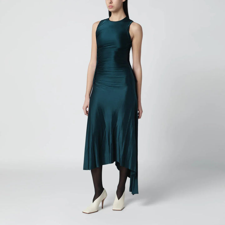Victoria Beckham - Twist dress in dark aqua green Brand Apparel &amp; Accessories 6 UK