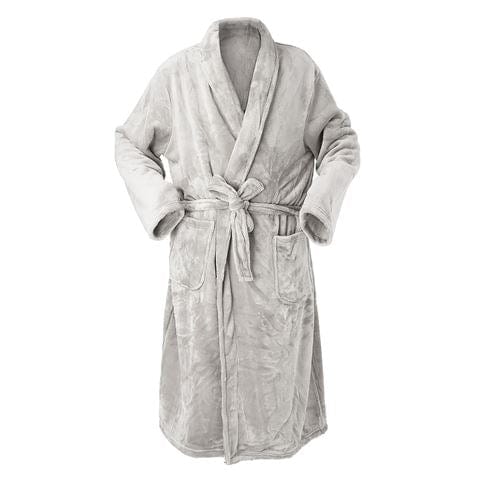 Brogo Bathrobe Brogo Microfiber Supersoft Woven Bathrobe Dove L/XL Brand