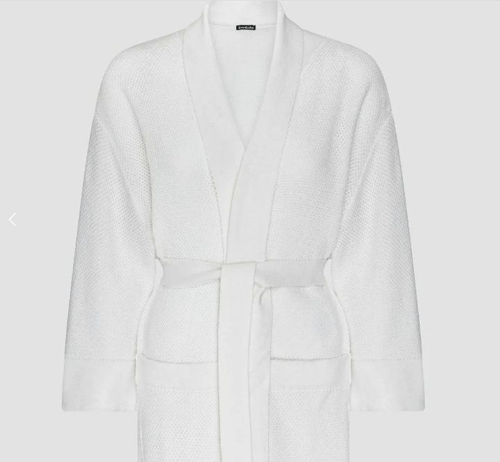 Bathrobes (S/M) H125cm / White Bemboka Pure Cotton Knitted Bathrobes Brand