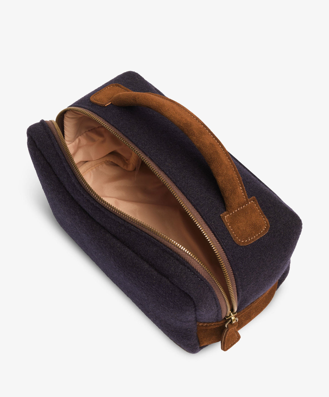 My Style Bags Personalised Berkeley Felt Beauty Case – Blue Brand Beauty Case
