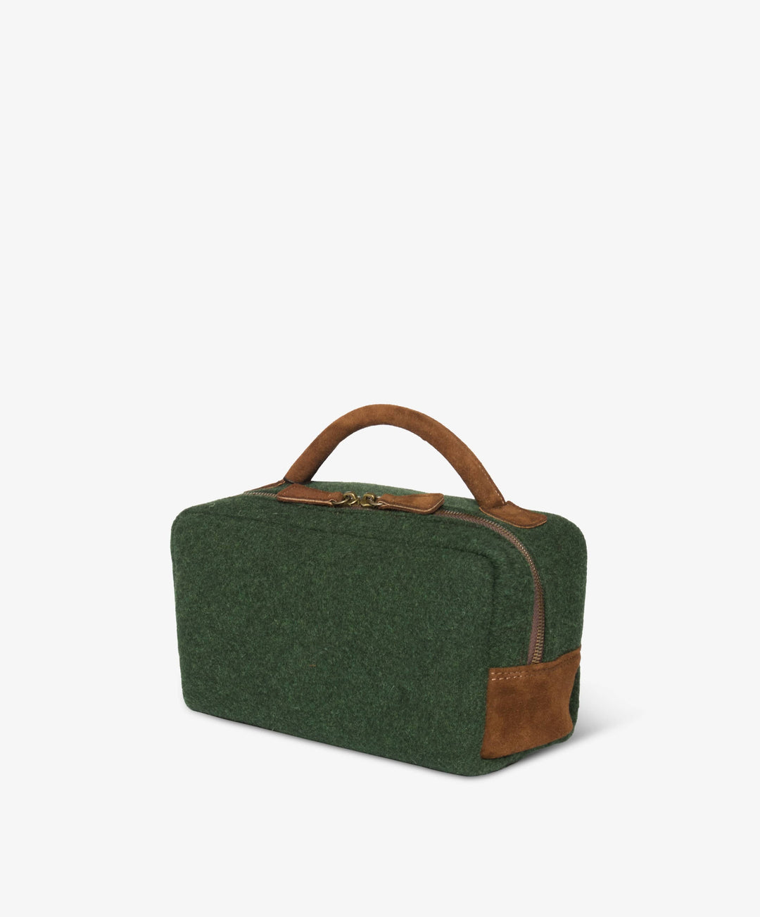 My Style Bags Personalised Berkeley Felt Beauty Case – Green Brand Beauty Case