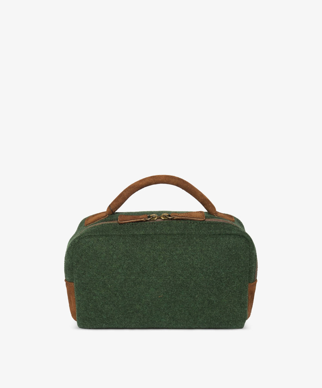 My Style Bags Personalised Berkeley Felt Beauty Case – Green Brand Beauty Case