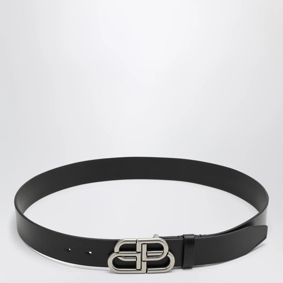 Balenciaga - Black BB leather belt Brand Belts 90 EU
