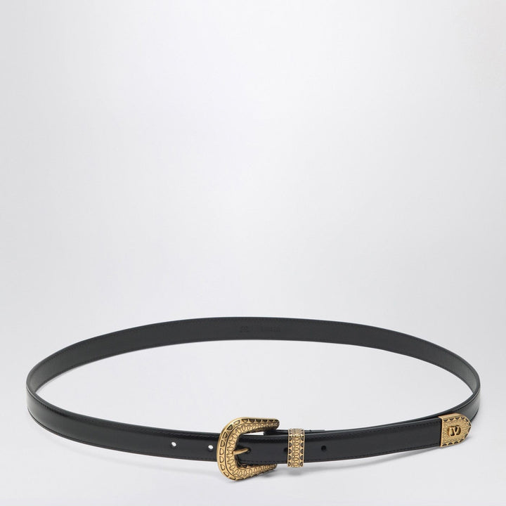 Belts Valentino Garavani - Black VLogo Signature belt in polished calfskin Brand