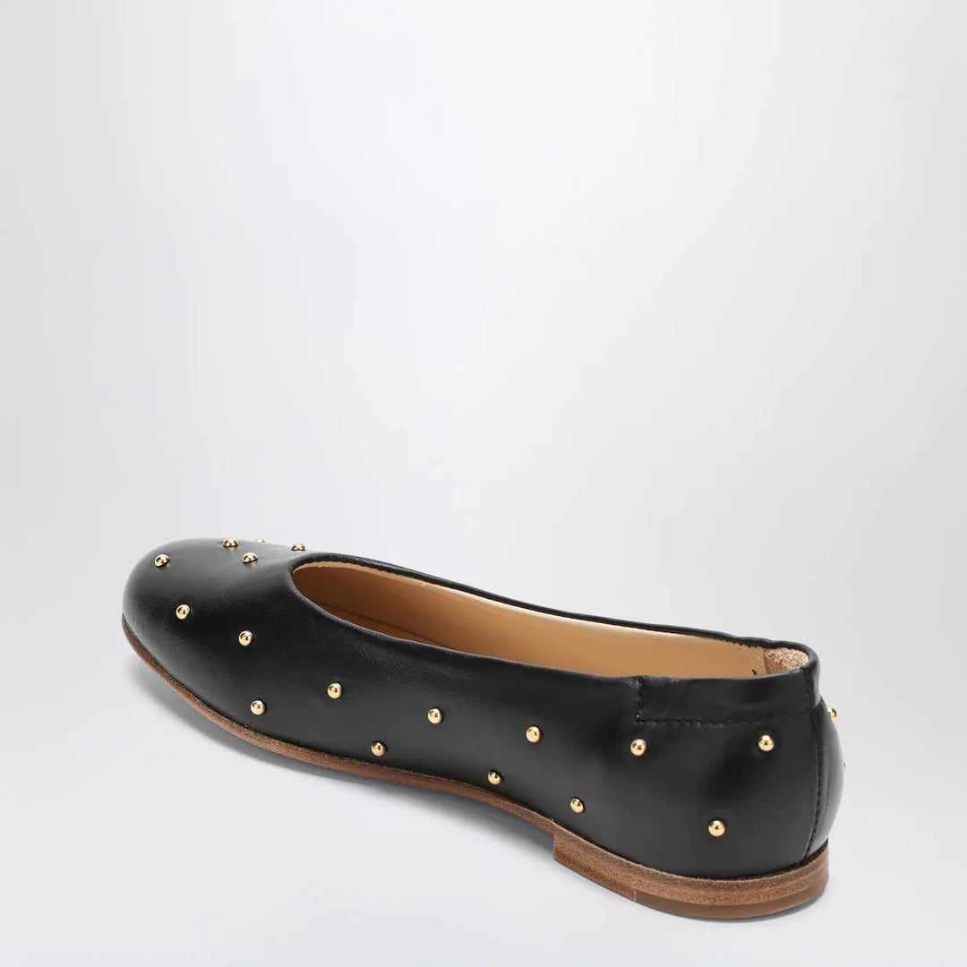 Black ballet flats with small studs Brand 34