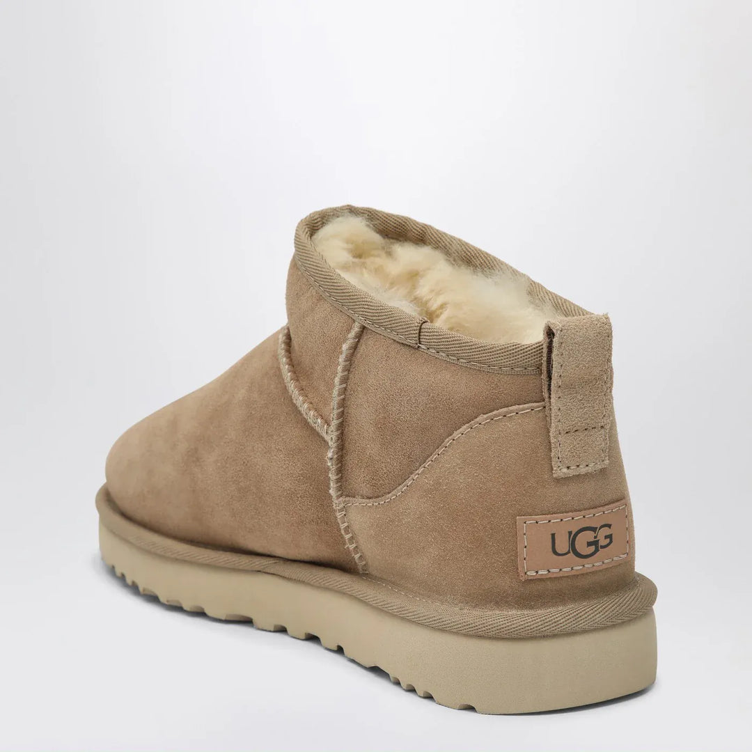 UGG - Classic Ultra Mini ankle boots in sand Brand Boots