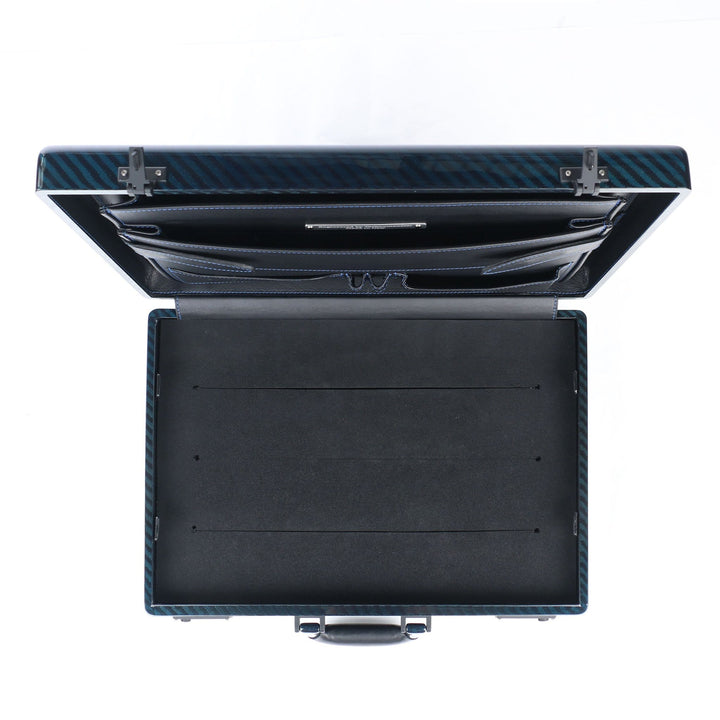 Tecknomonster Briefcase Tecknomonster Amaya L Attache Case Blue Carbon Brand