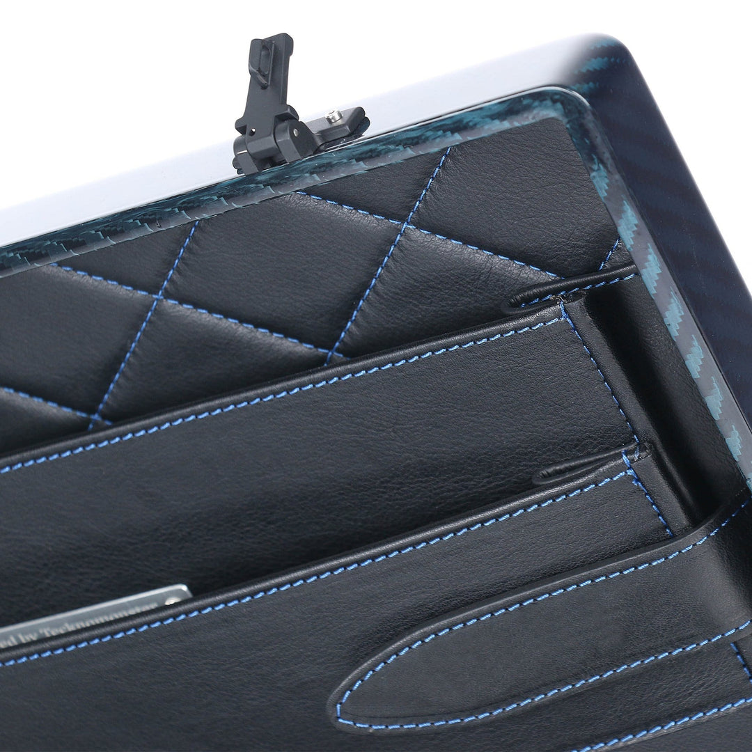 Tecknomonster Briefcase Tecknomonster Amaya L Attache Case Blue Carbon Brand