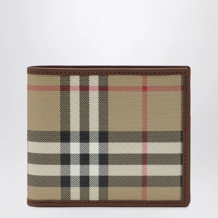 Burberry - Beige Check bifold wallet Brand U