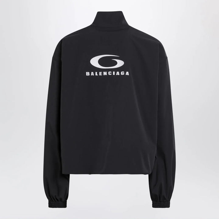 Balenciaga - Black washed Loop Sports Icon zip jacket Brand Coats &amp; Jackets