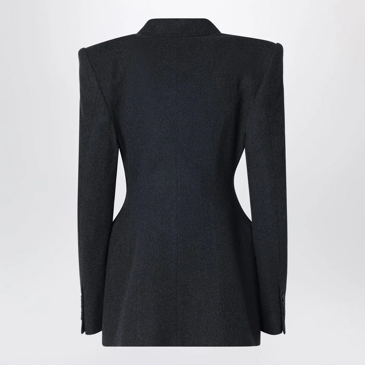 Balenciaga - Grey double-breasted cashmere jacket Brand Coats &amp; Jackets