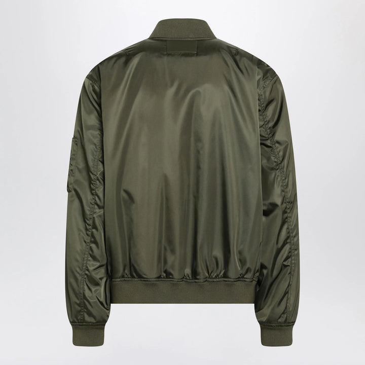 Balenciaga - Khaki green nylon zip-up jacket Brand Coats &amp; Jackets