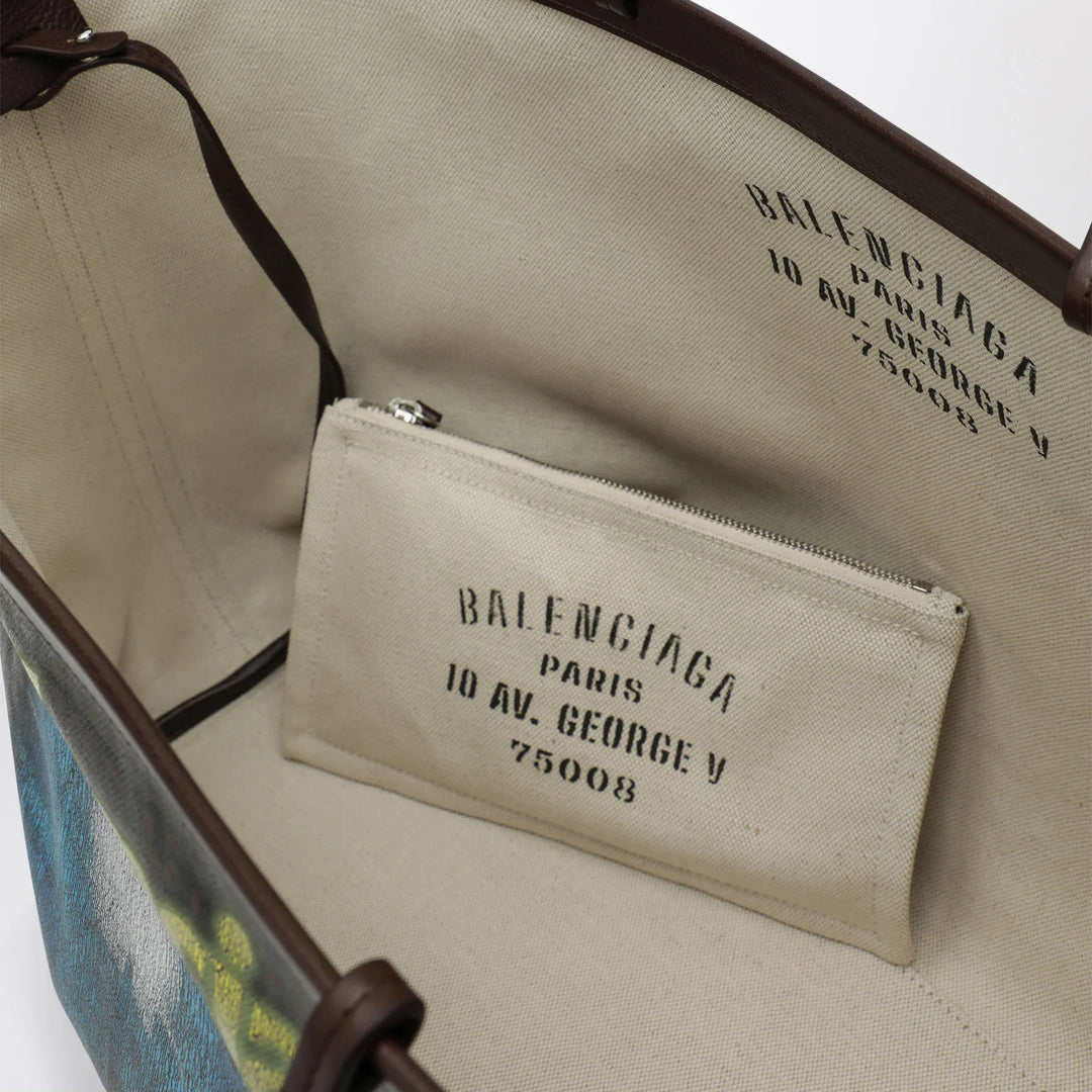 Balenciaga - Select large tote in coated black canvas Brand Coats &amp; Jackets U