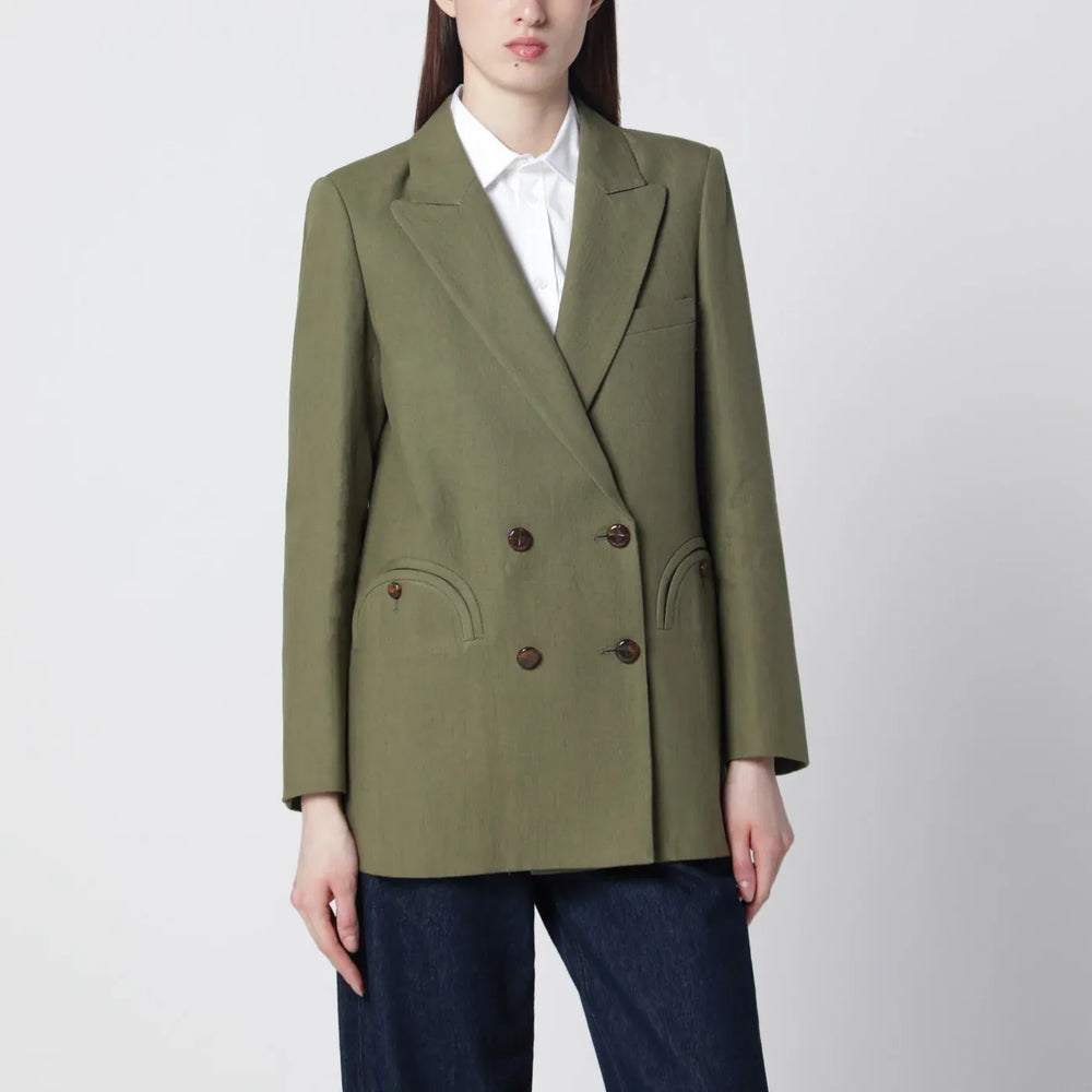 Blazé Milano - Olive green double-breasted jacket Brand Coats & Jackets II