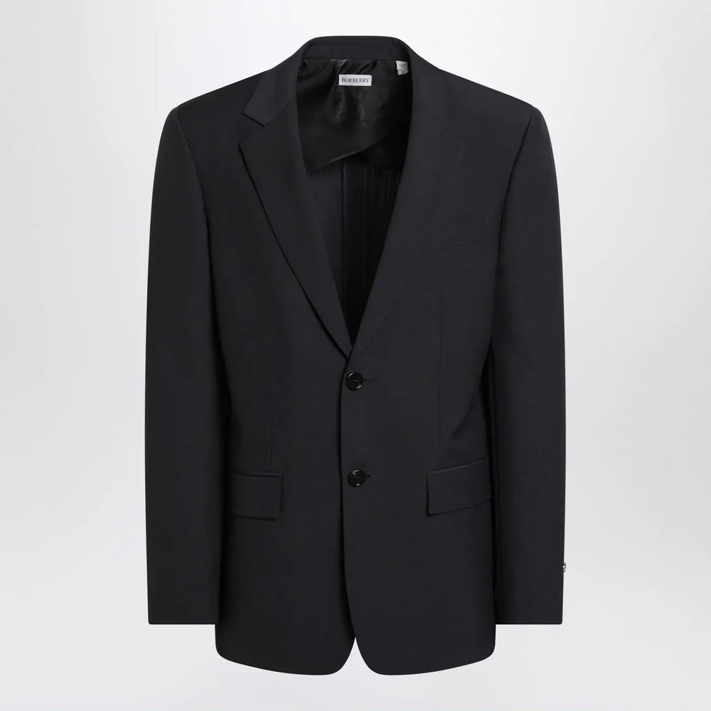Burberry - Navy blue wool blend jacket Brand Coats & Jackets 48 IT