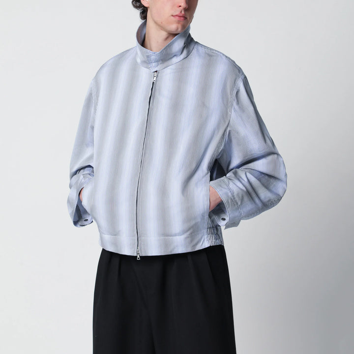 Dries Van Noten - Textured striped zip jacket Brand Coats &amp; Jackets L