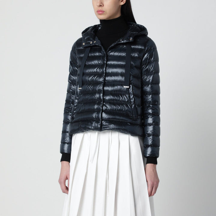 Coats &amp; Jackets HERNO - Navy blue ultralight nylon puffer jacket Brand