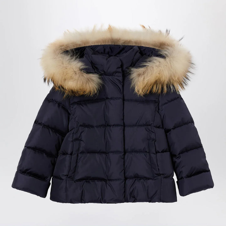 Il Gufo - Blue nylon hooded down jacket Brand Coats &amp; Jackets 4