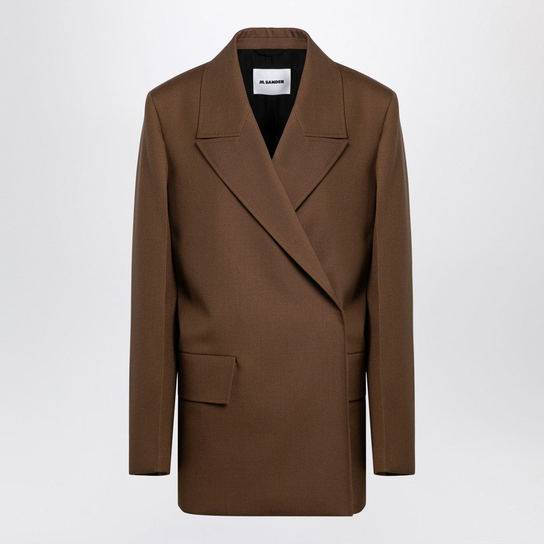 Coats &amp; Jackets 38  FR Jil Sander - Brown wool double-breasted jacket Brand