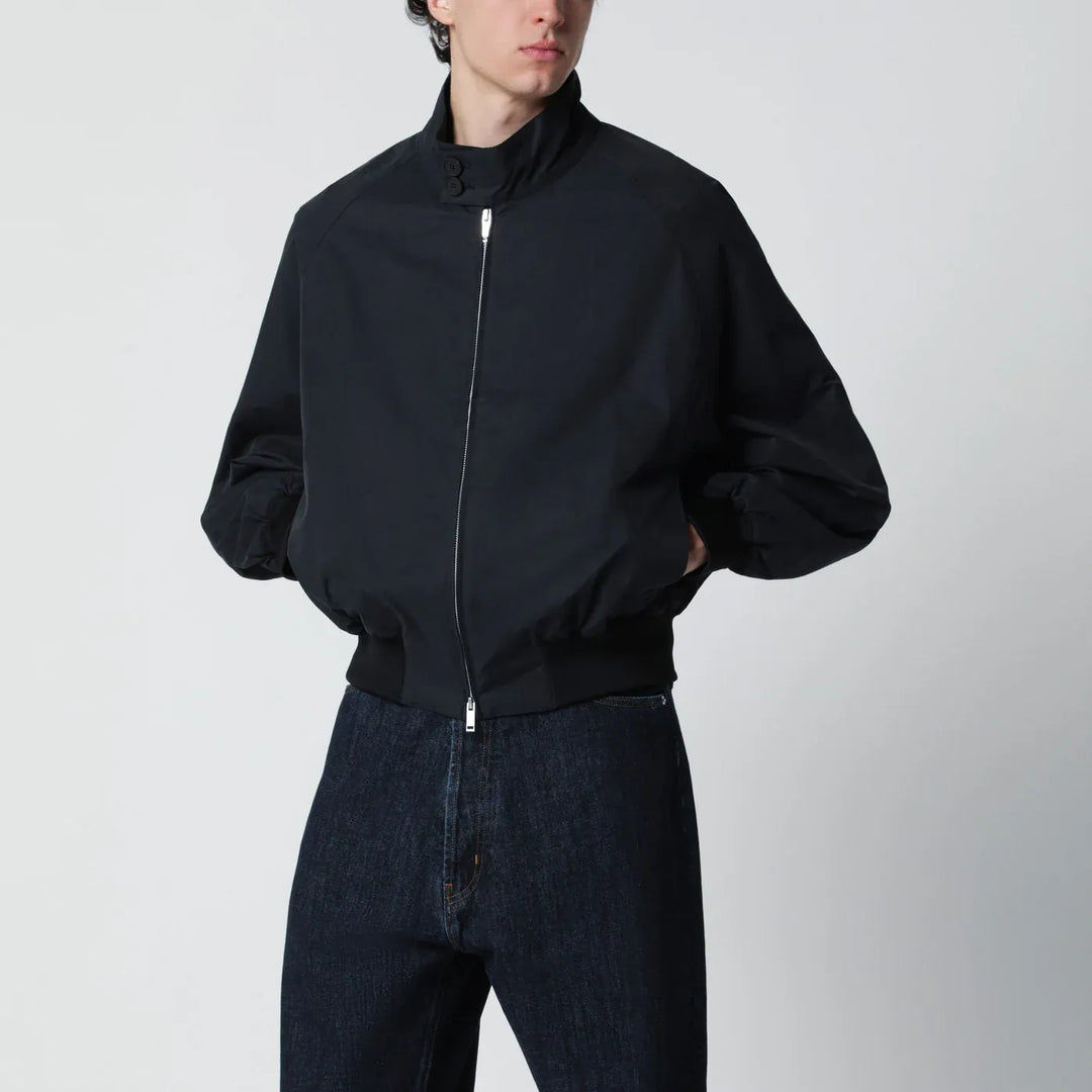 STUDIO NICHOLSON - Over bomber jacket ink blue cotton-blend Brand Coats &amp; Jackets L