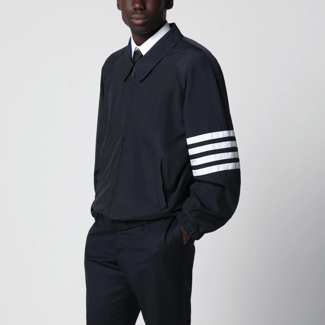 Thom Browne - Lightweight navy blue zip-up jacket Brand Coats &amp; Jackets 5
