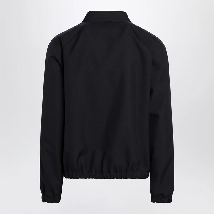 Valentino - Navy bomber jacket with Vgold pockets Brand Coats &amp; Jackets