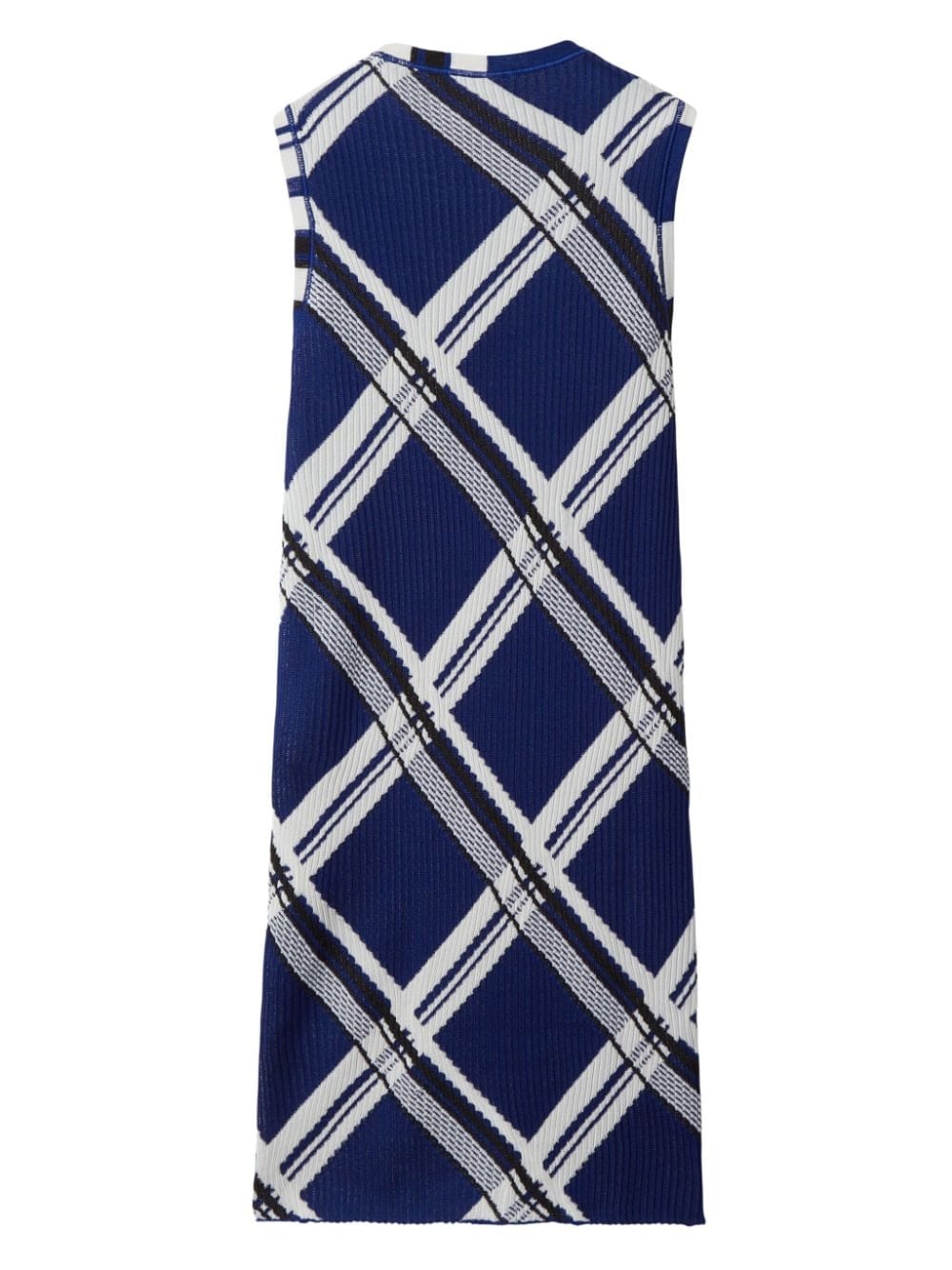 Burberry Dresses S Burberry Dresses Blue Burberry blue silk dress with check print and ribbed detailing Brand