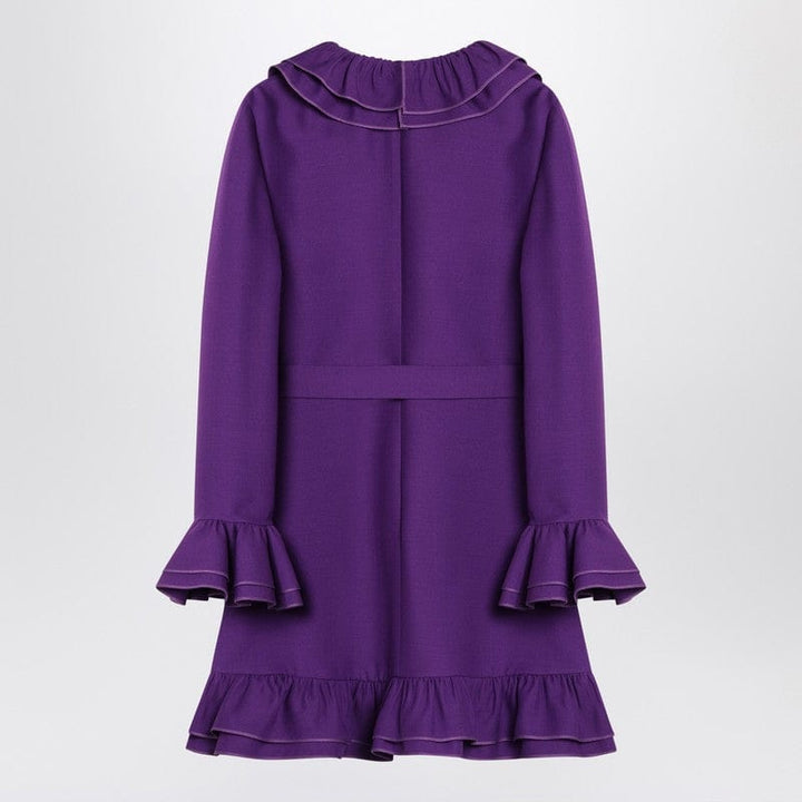 Valentino Dresses Valentino Purple Wool and Silk Mini Dress Valentino Purple Wool and Silk Mini Dress Brand