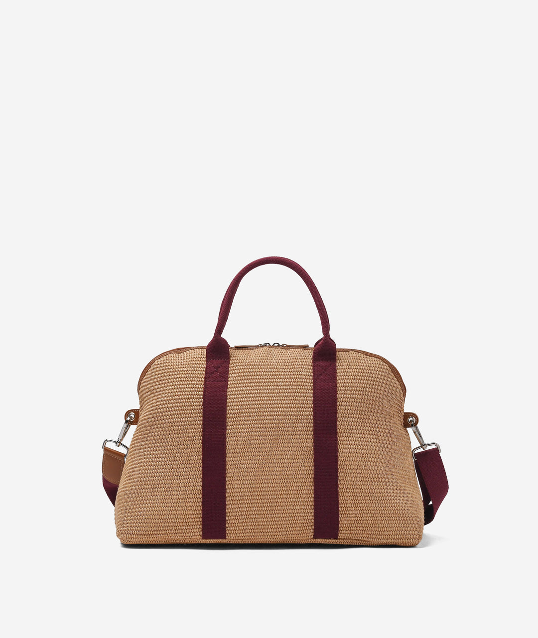My Style Bags Duffel Bag My Style Bags London Duffel Straw Travel Bag - Bordeaux My Style Bags Personalised London Duffel Straw Travel Bag - Bordeaux Brand