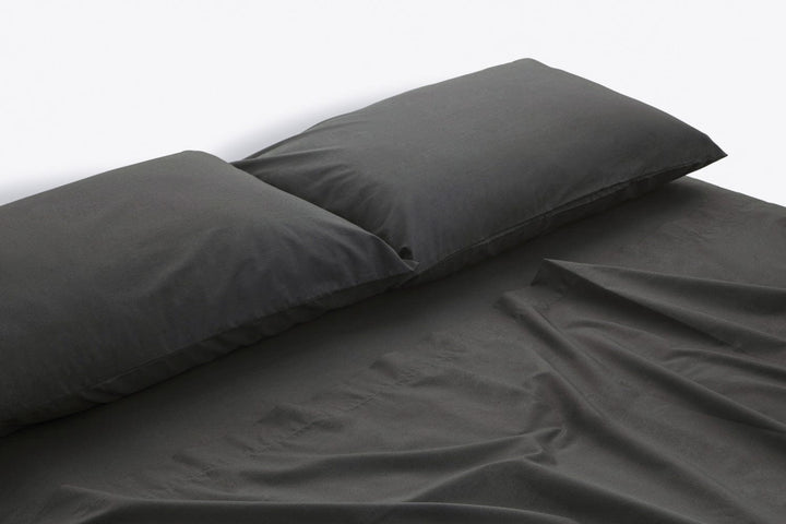 Bemboka flat sheets Charcoal / King 275x260cm Bemboka Cotton Percale Flat Sheets Bemboka Luxury Cotton Percale Flat Sheets Best Quality Amaizing Comfort Brand