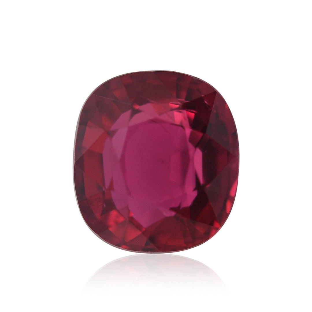 3.03 Carat Red MOZAMBIQUE Cushion Ruby AGL & GRS Brand Gemstone