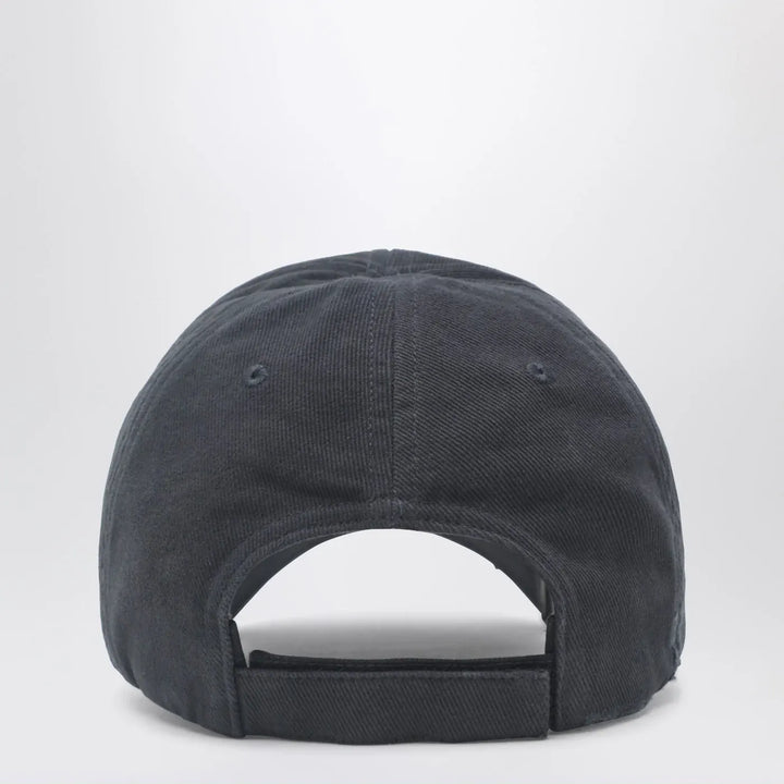 Balenciaga - Black washed-effect Masking Tape cap Brand Hats