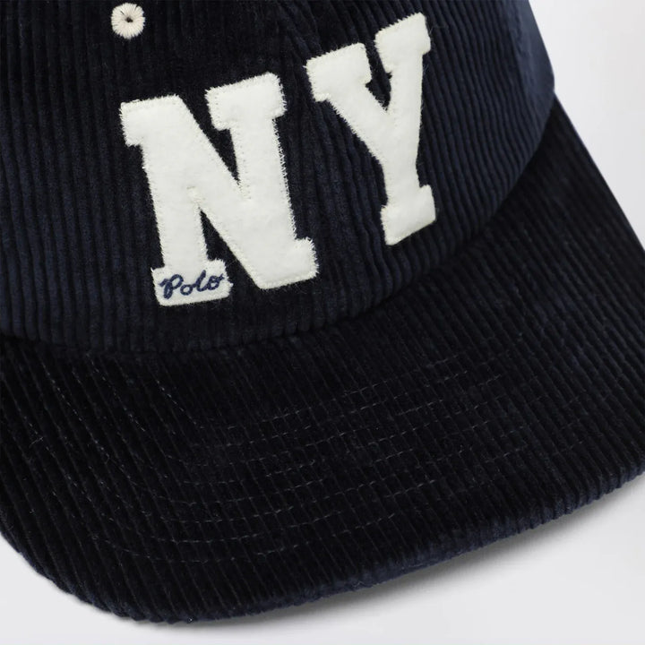 Polo Ralph Lauren - Blue corduroy baseball cap Brand Hats TU