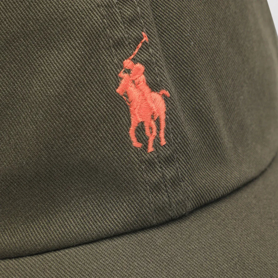 Polo Ralph Lauren - Olive green baseball cap with logo Brand Hats TU