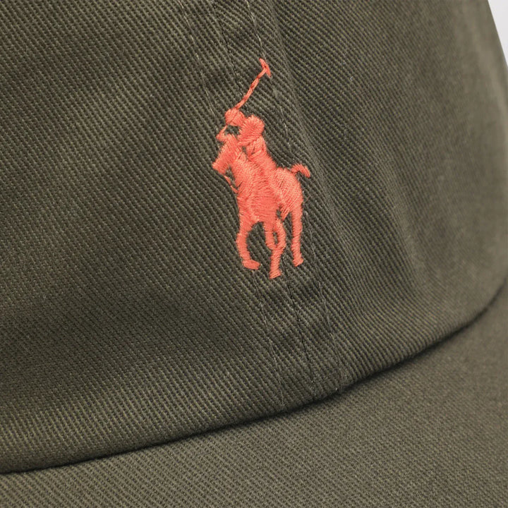 Polo Ralph Lauren - Olive green baseball cap with logo Brand Hats TU