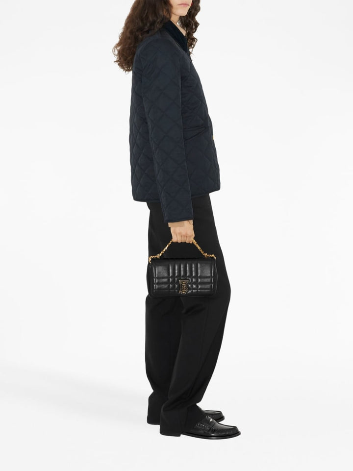 Burberry Jackets XS Burberry Diamond-Quilted Jackets Burberry midnight blue quilted jacket with corduroy collar.  Brand